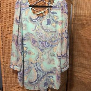 Paisley tunic dress